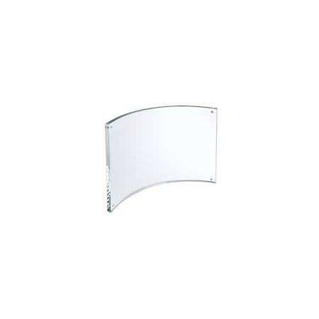 Azar Displays Curved Magnetic Acrylic Photo Frame 11'' W X 8.5'' H 252932-GS-1PK